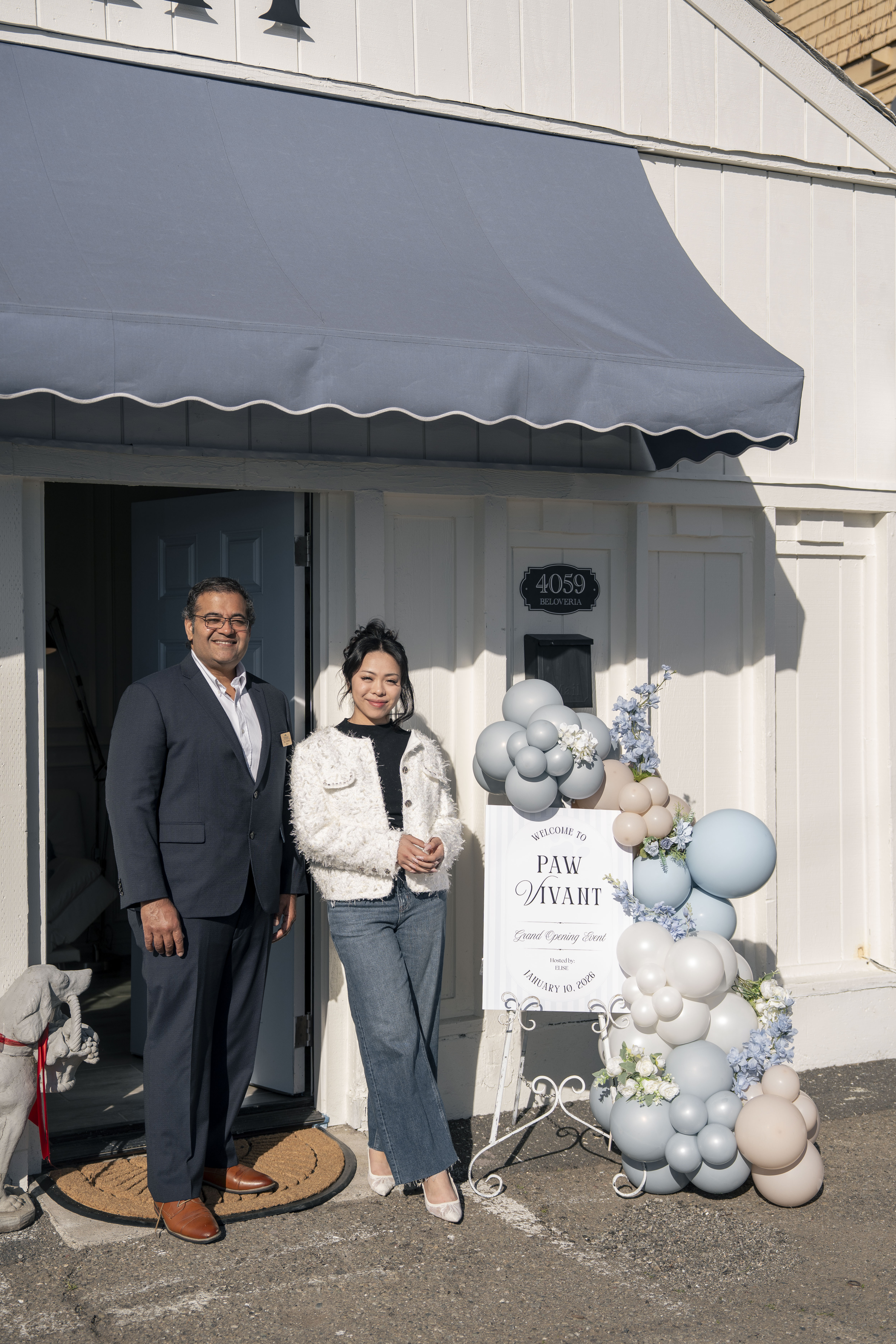 Owners at entrance